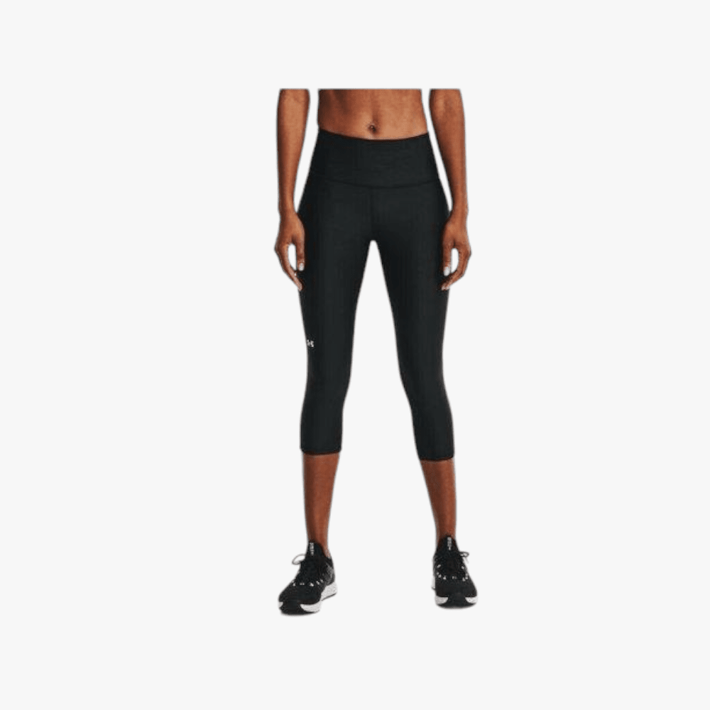Under Armour Womens Heatgear Armour No-Slip Waistband Capris Black Under Armour