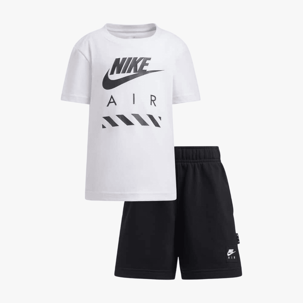 Nike Boys Nkb B Nsw Nike Air Ss Short Set Black White | Nike