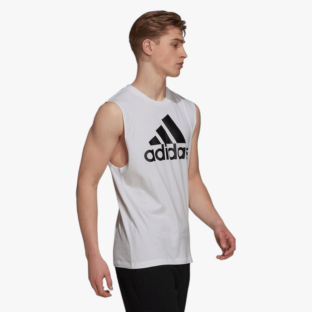 Adidas Men s Sportswear Tank White Size Medium