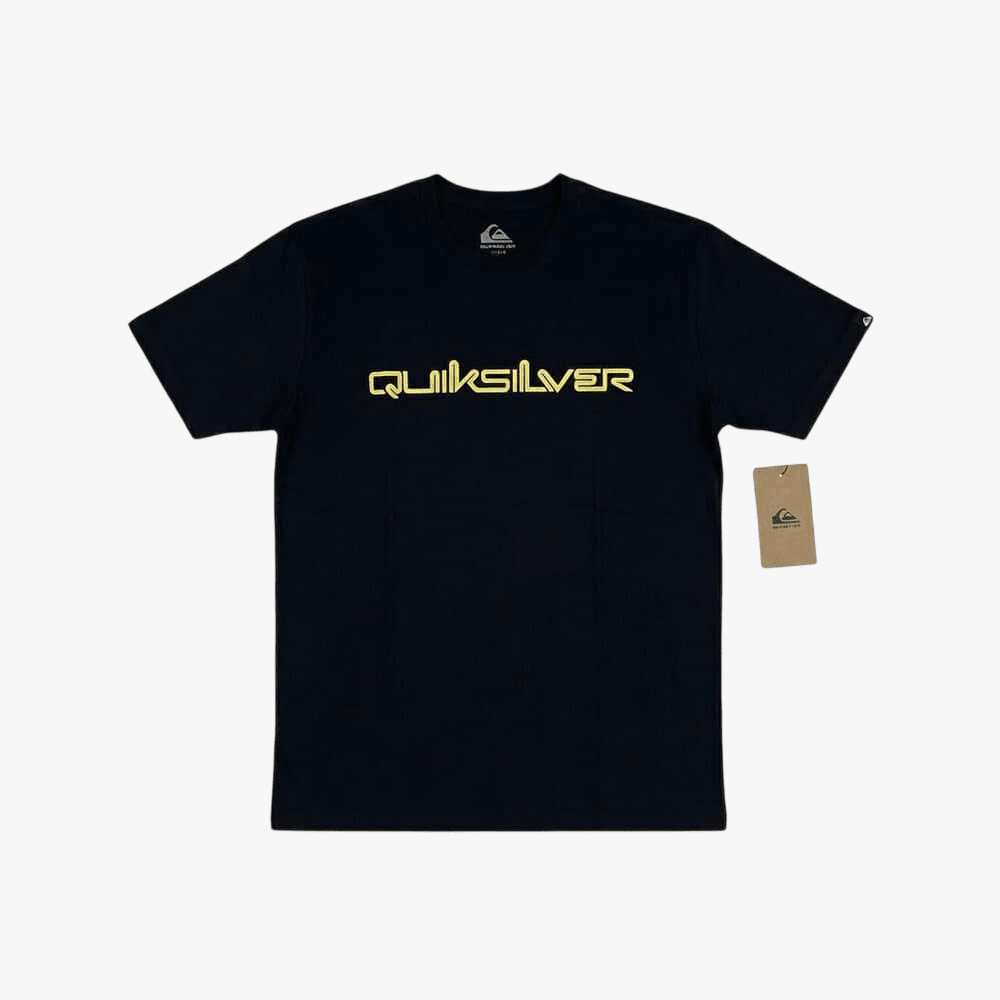 Quiksilver Mens Omni Logo Dna Short Sleeve Tee Black | Quiksilver