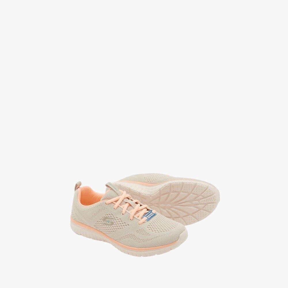 Skecher Womens Sport Active Sneaker Taupe Pink | Skechers