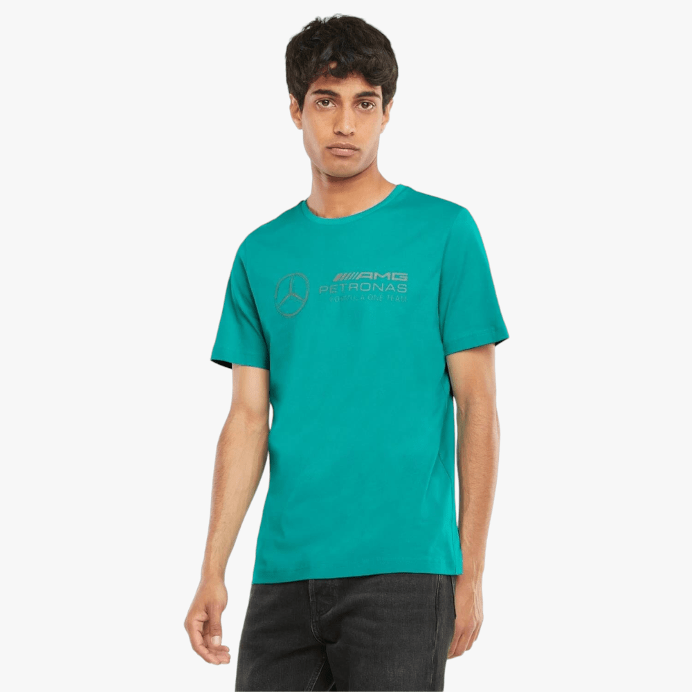 Puma Mens Mapf1 Logo Spectra Short Sleeve Tee Green | Puma