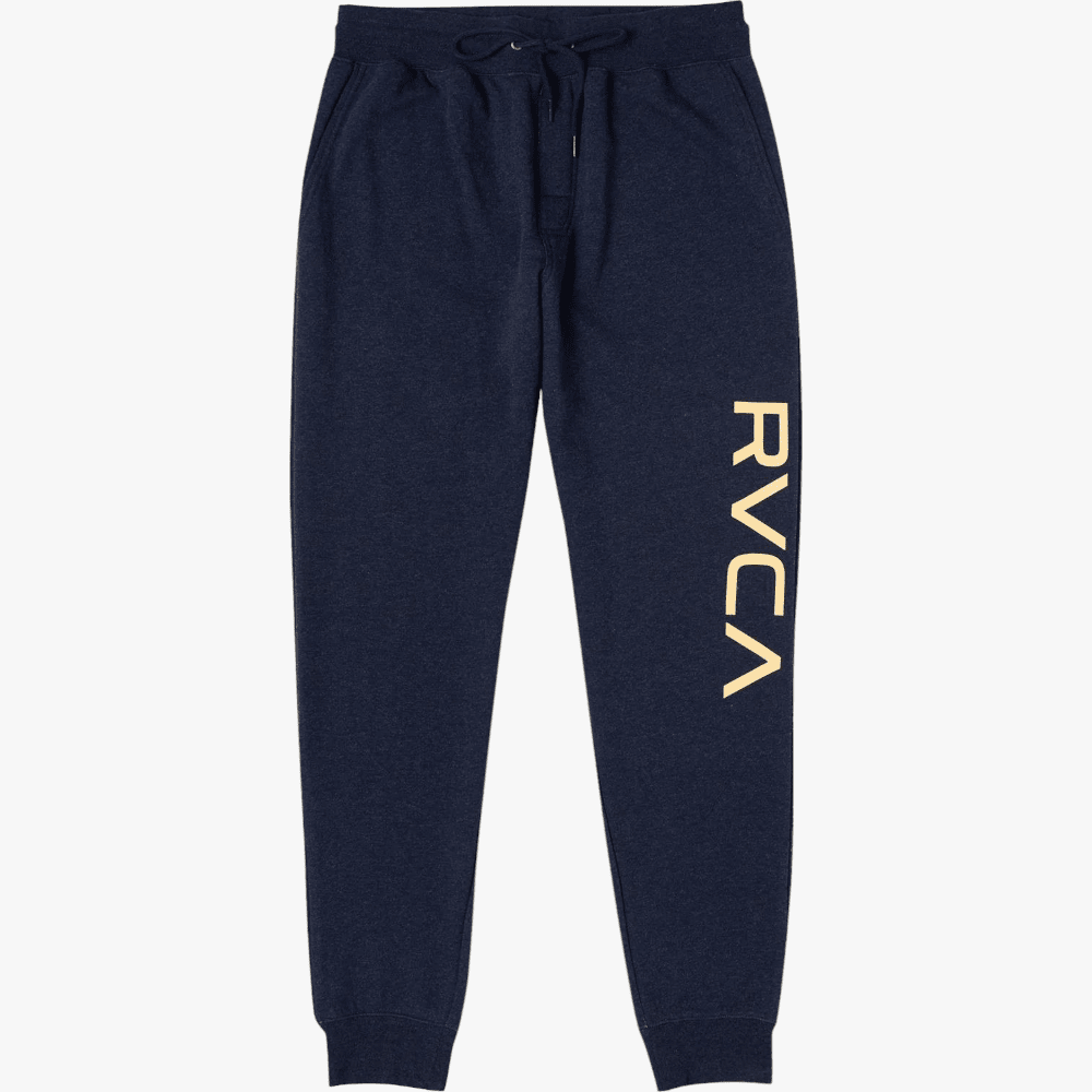 Rvca Boys Big Logo Trackpants Navy Marine Rvca