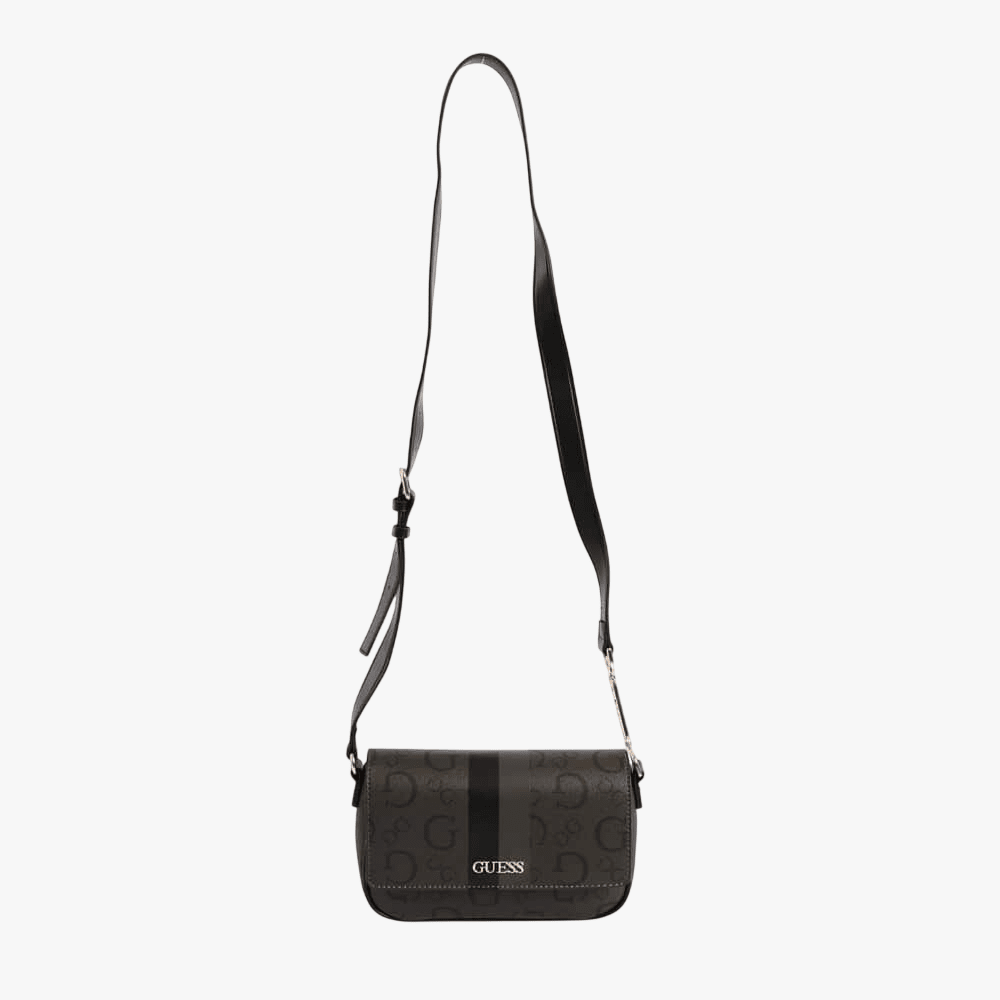 Guess Wester Flap Crossbody Bag Charcoal | Guess