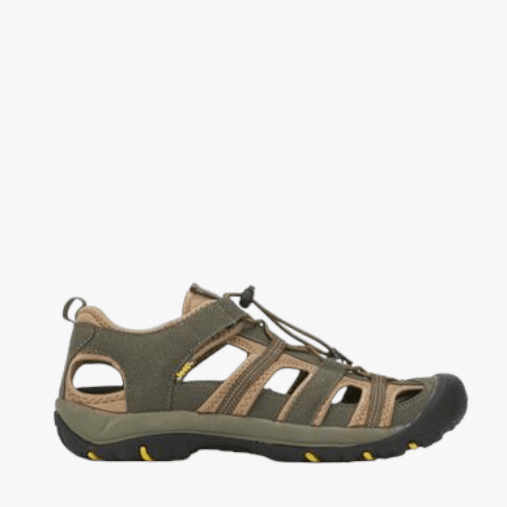 Jeep Mens Closed Toe Adventure Sandal Khaki Jeep