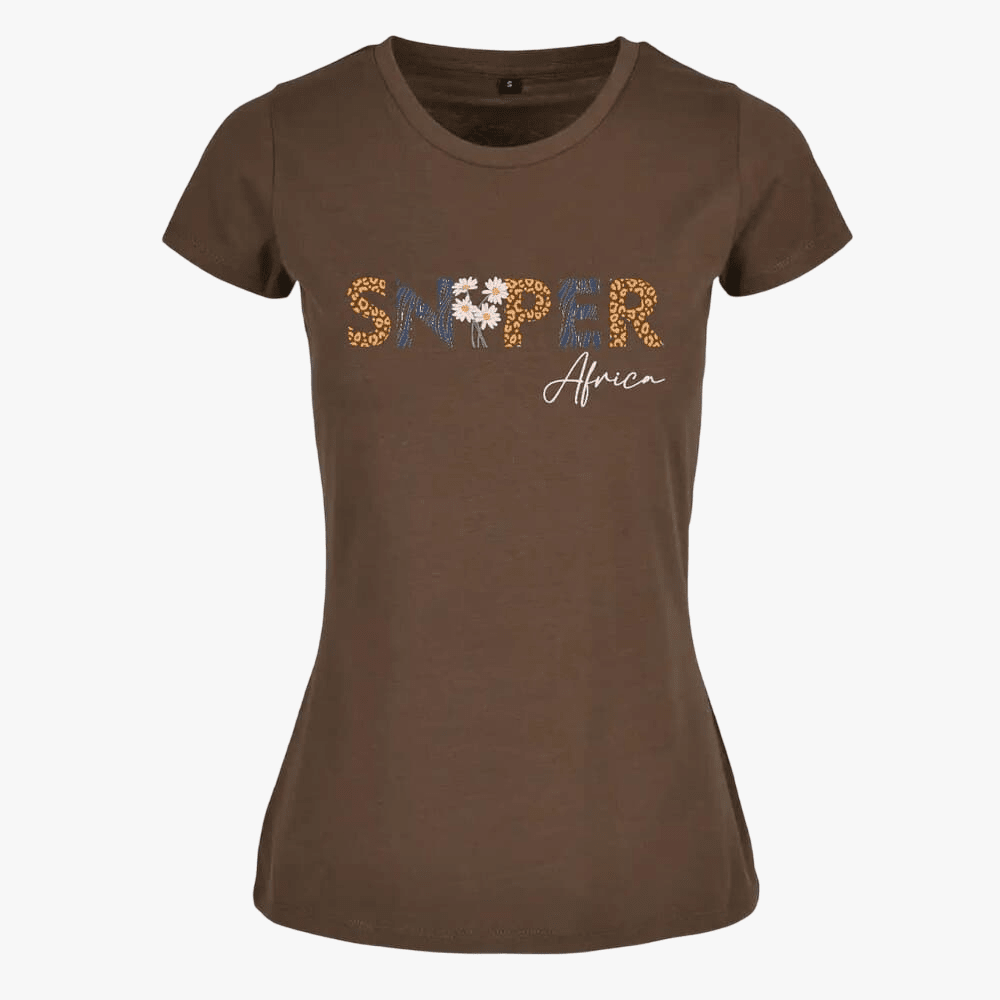 Sniper Womens Flower Tee Cayote | Sniper
