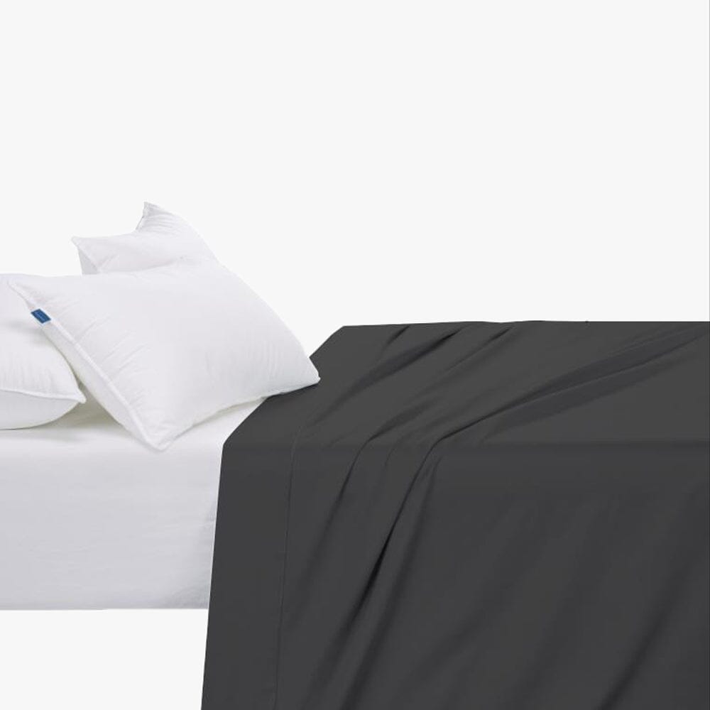 Cotton Co T400 Double Fitted Sheet Extra Depth 137X200 40 Black Cotton Co