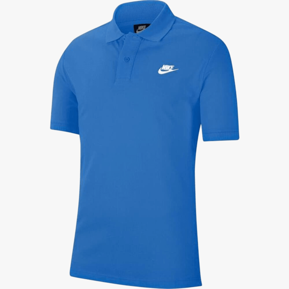 Nike Mens Short Sleeve Pique Golfer Blue | Nike