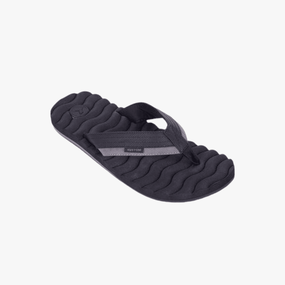 Kustom Mens Hummer Iii Black Stripe Sandal