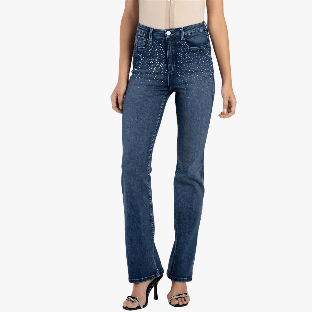 Sissy Boy High Waist Bootleg With Bling Jeans Med Vintage | Sissy Boy