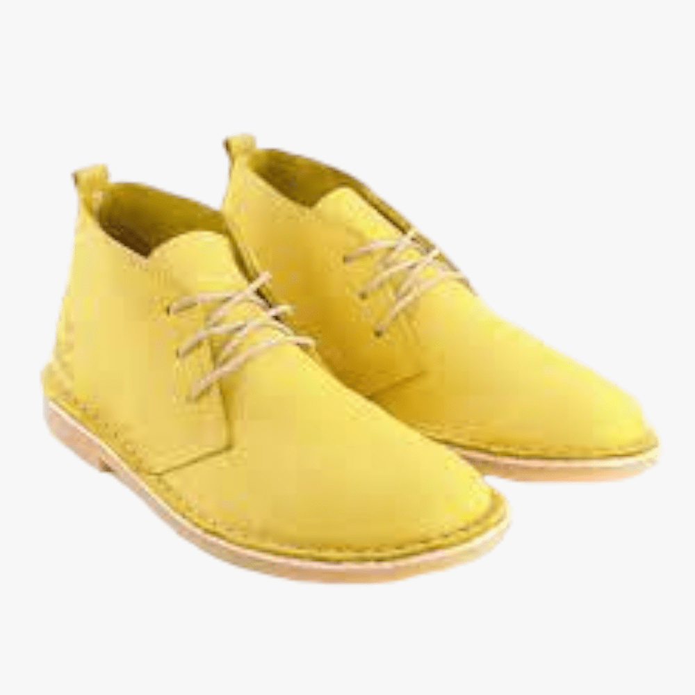 Bata Mens Nubuck Vellie Boot Yellow Bata