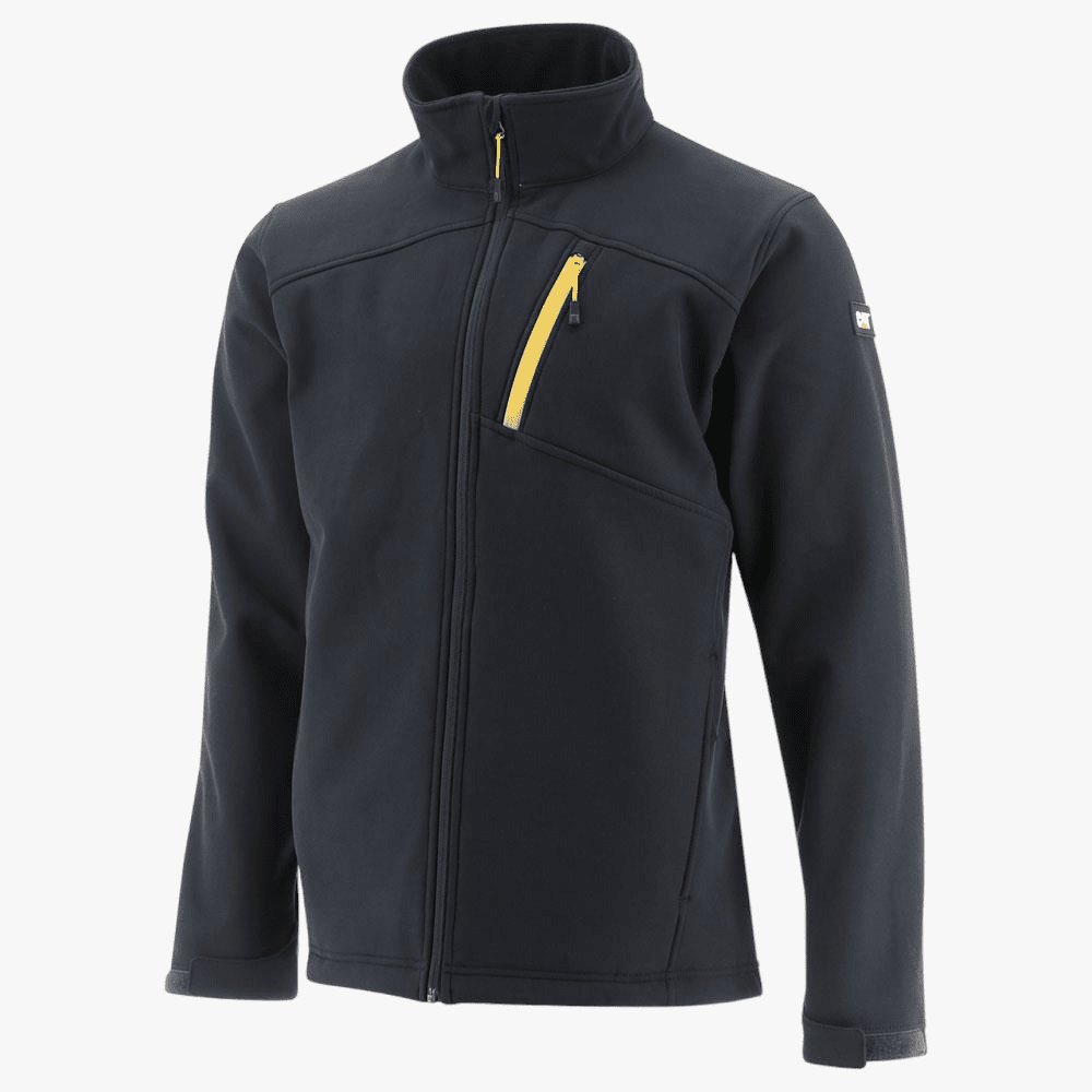 Caterpillar Mens Essential Softshell Jacket Black | Caterpillar