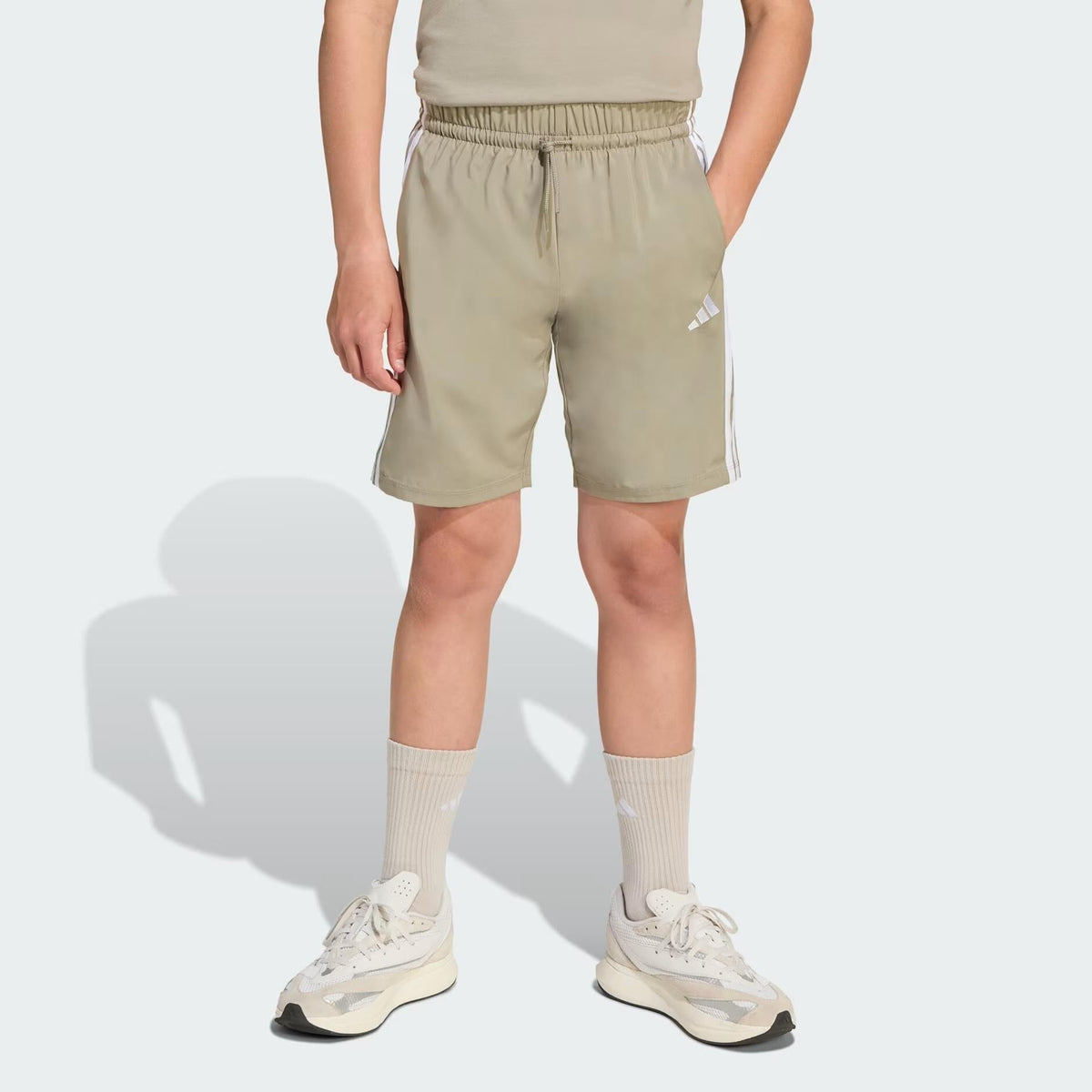 Adidas Kids 3S Woven Climacool Shorts Beige | Adidas