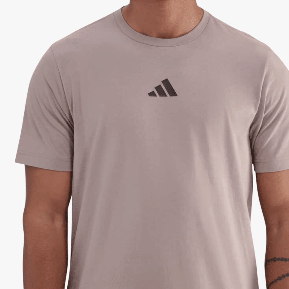 Adidas Mens Tr Es Fr Short Sleeve Tee Chalky Brown | Adidas