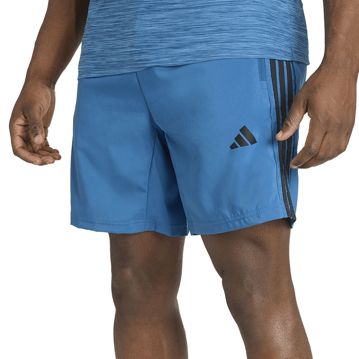 Adidas Mens We Bas 3Swv Shorts Blue