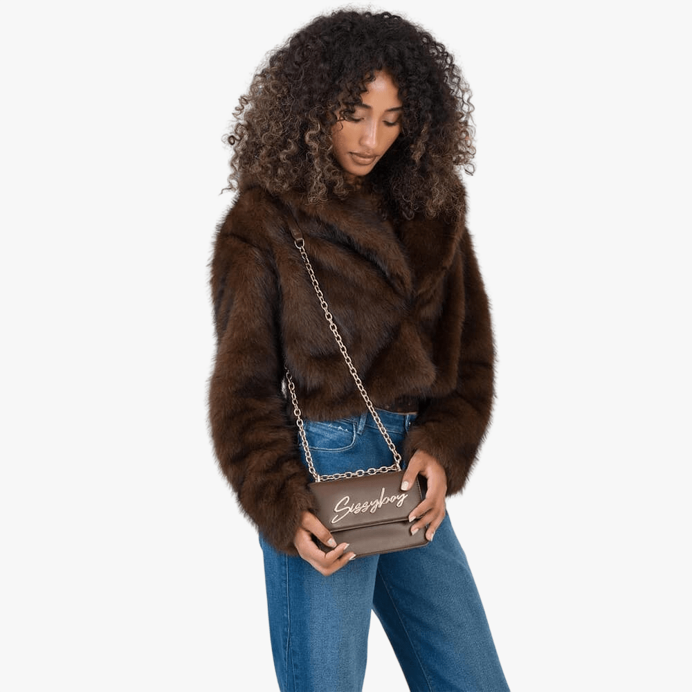 Sissy Boy Structured Crossbody Bag Brown | Sissy Boy