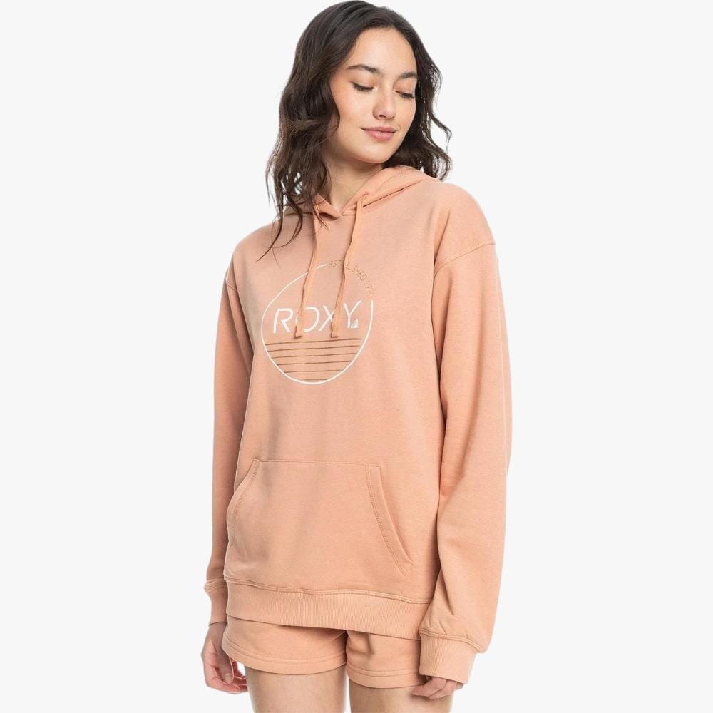 Roxy Womens Surf Stoked Hoodie Terry Cafe Creme | Roxy