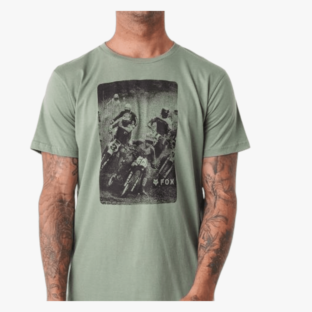 Fox Mens Furioso Short Sleeve Tee Light Army Fox