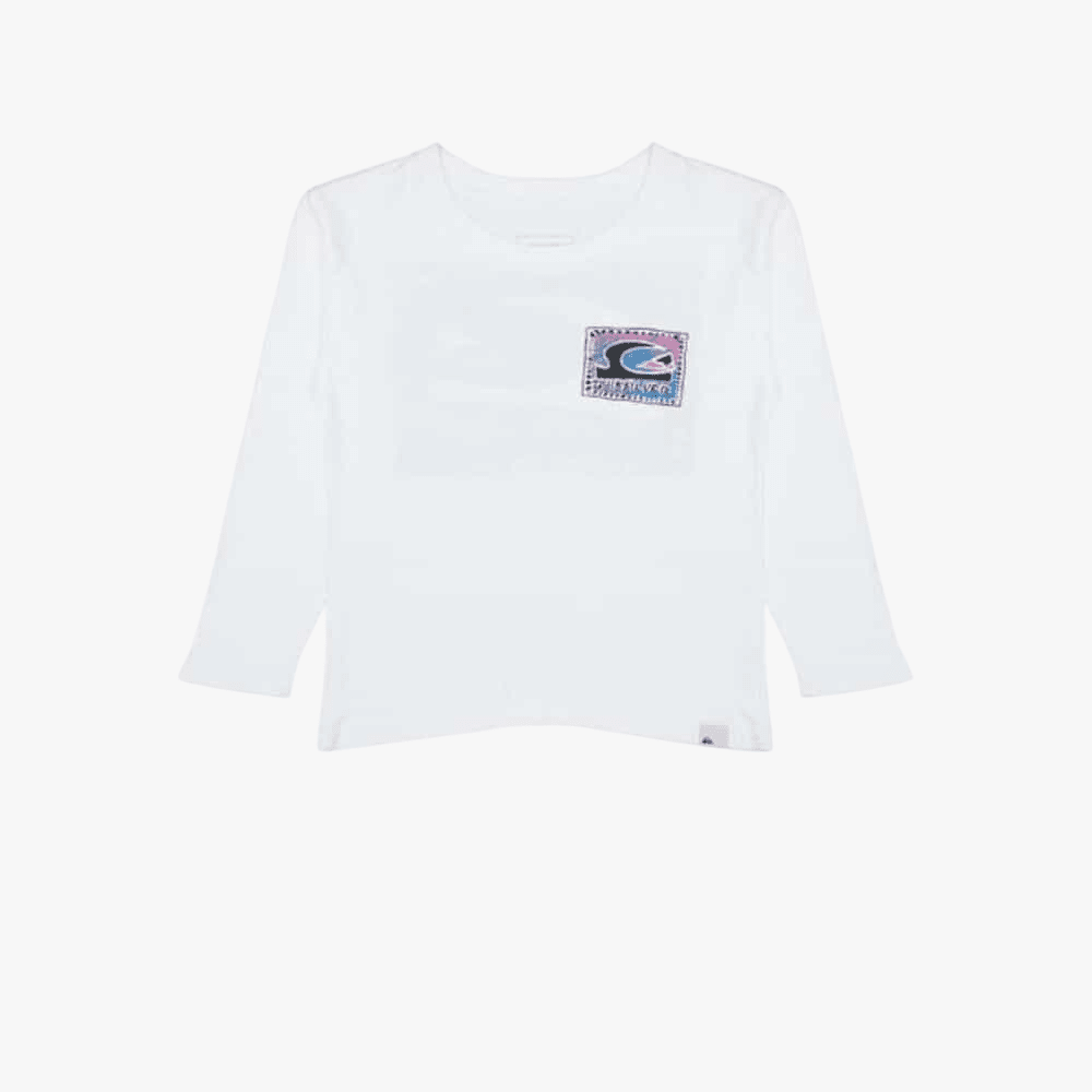Quiksilver Boys Neon Colours Long Sleeve Tee White | Jeep