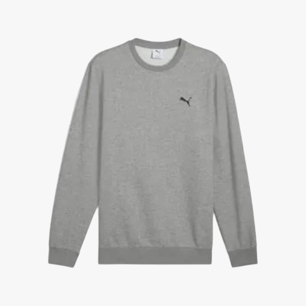 Puma Mens Ess Small Logo Crew Sweater Grey