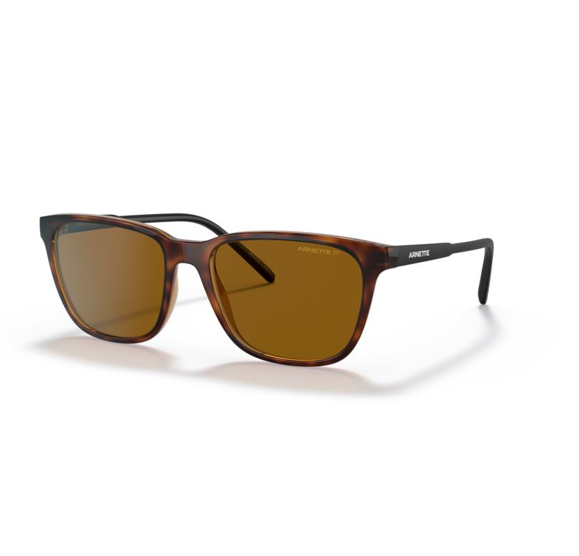 Arnette Mens Dark Havana Sunglass Brown Polarised Lens