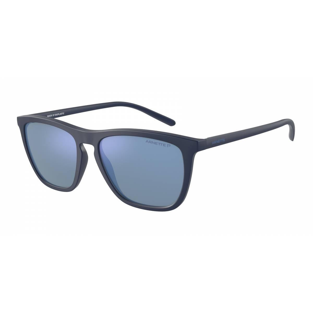 Arnette Mens Fry Matte Navy Blue Sunglass Polarized Grey Lens