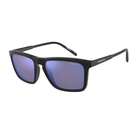 Arnette Mens Nylon Shyguy Matte Black Sunglasses Polarized Dark Grey Mirror Water