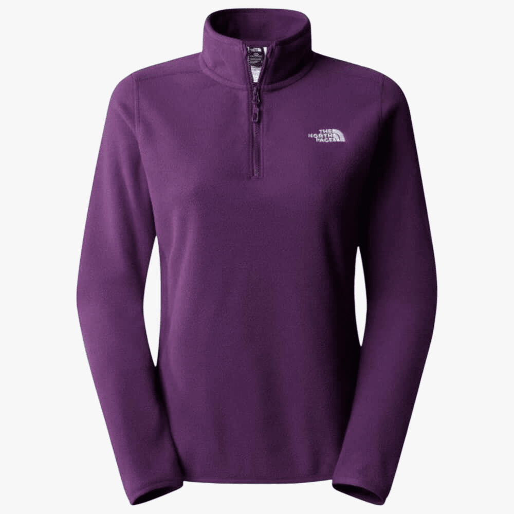 The North Face Womens Glacier 1/4 Zip Sweater Bosenberry | The North Face
