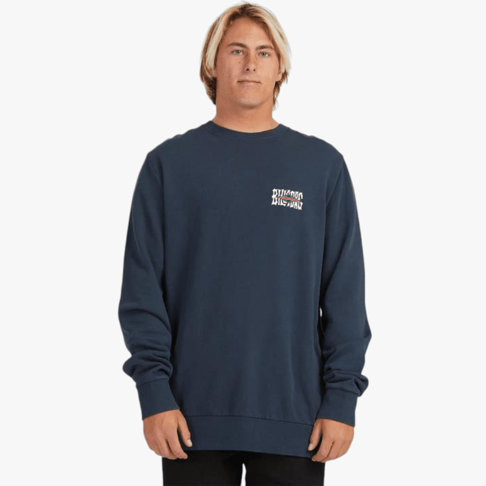 Billabong Mens Shadow Diamond Crew Sweater Navy Billabong