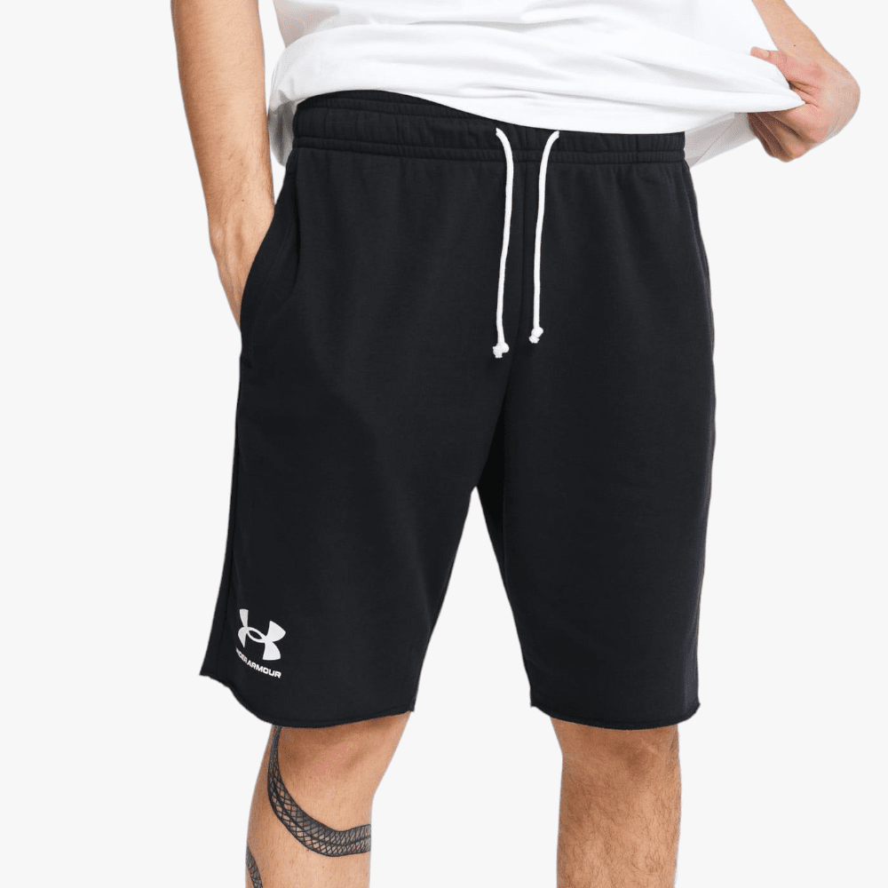 Under Armour Mens Rival Terry Shorts 001 Black | Under Armour