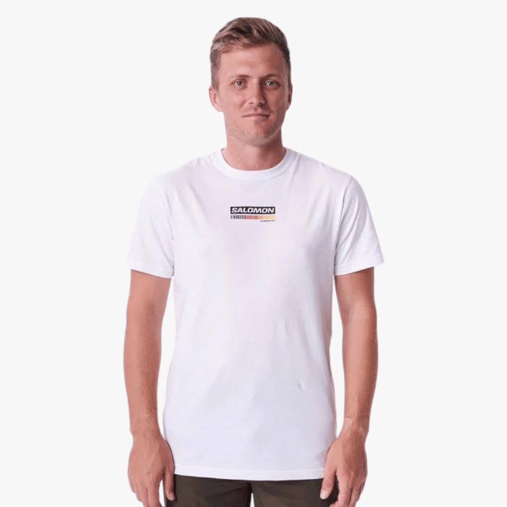 Salomon Mens Climb Higher Short Sleeve Tee White Salomon