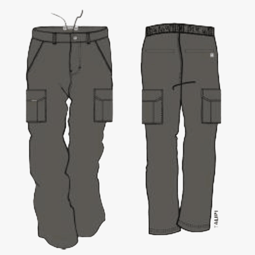 Kakiebos Mens Half Elasticated Cargo Pants Taupe | Kakiebos