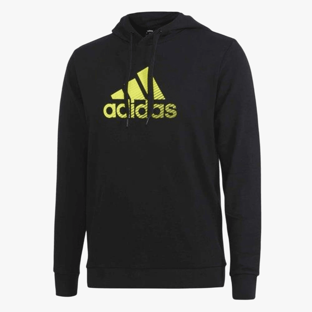 Adidas Mens Hoodie Bl Ft Hd Swt Black Lime | Adidas