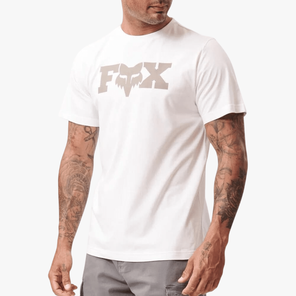 Fox Mens Tees Heritage Short Sleeve Tee White – Brands Megastore