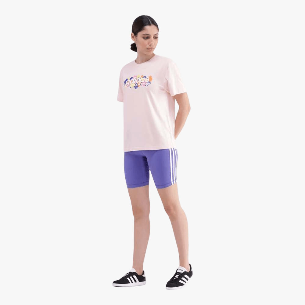 Adidas Womens Short Sleeve Tee Sandy Pink | Adidas