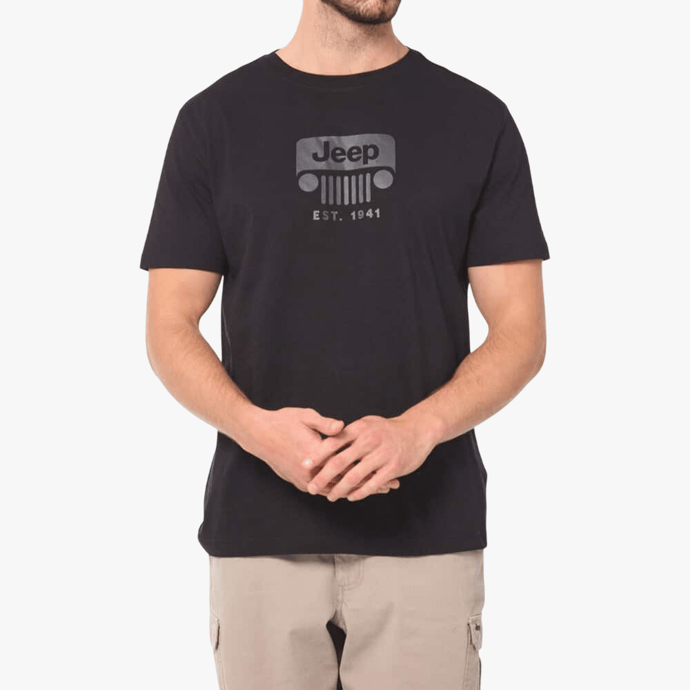 Jeep Mens Grille Icon Short Sleeve Tee Black | Jeep