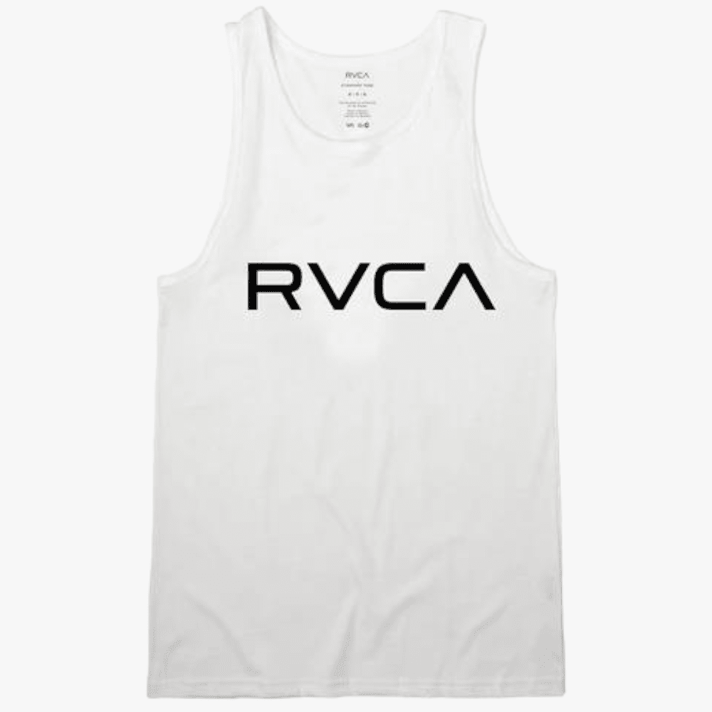Rvca Mens Big Rvca Vest White | Rvca