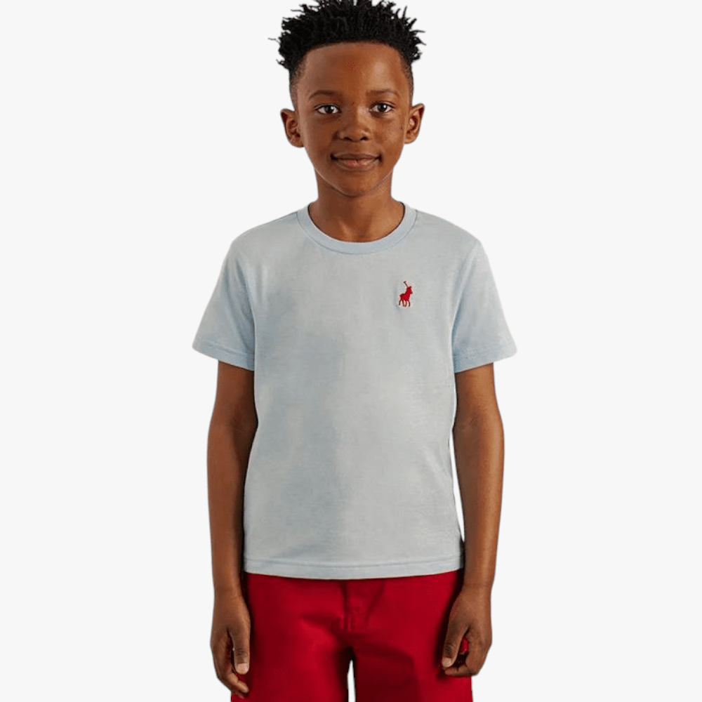 Polo Boys Rick Short Sleeve Tee Light Blue >439-27 Polo