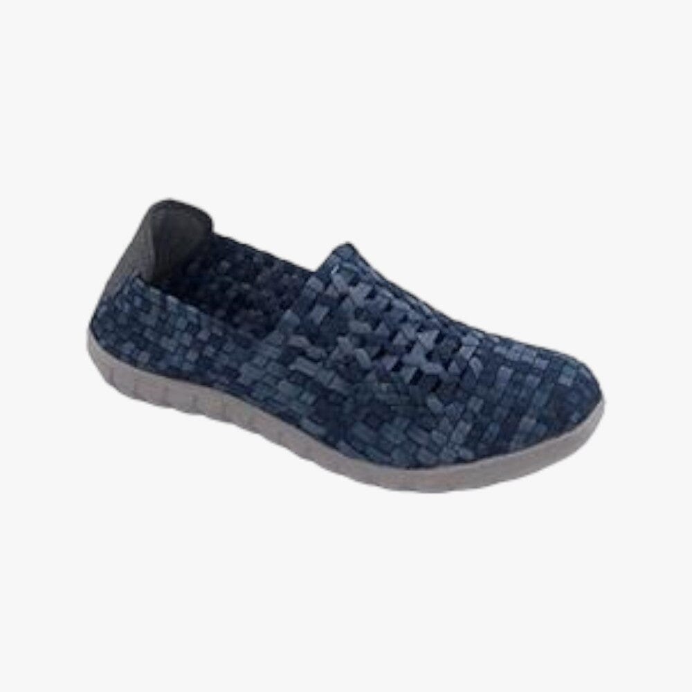 Rock Spring Womens Slip On Shoe Black Denim Rock Spring