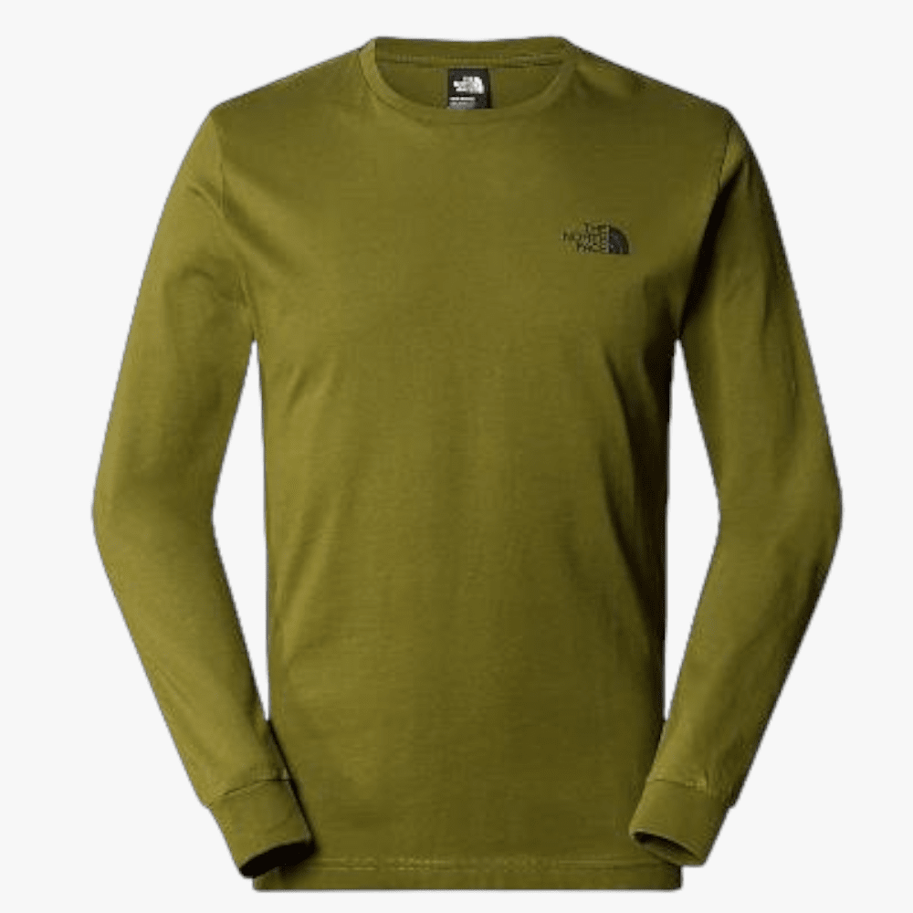 The North Face Mens Easy Long Sleeve Tee Tnf Forest Olive | The North Face