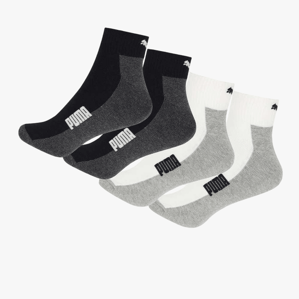 Puma Mens Cushion 2 Pack Socks Black White | Puma