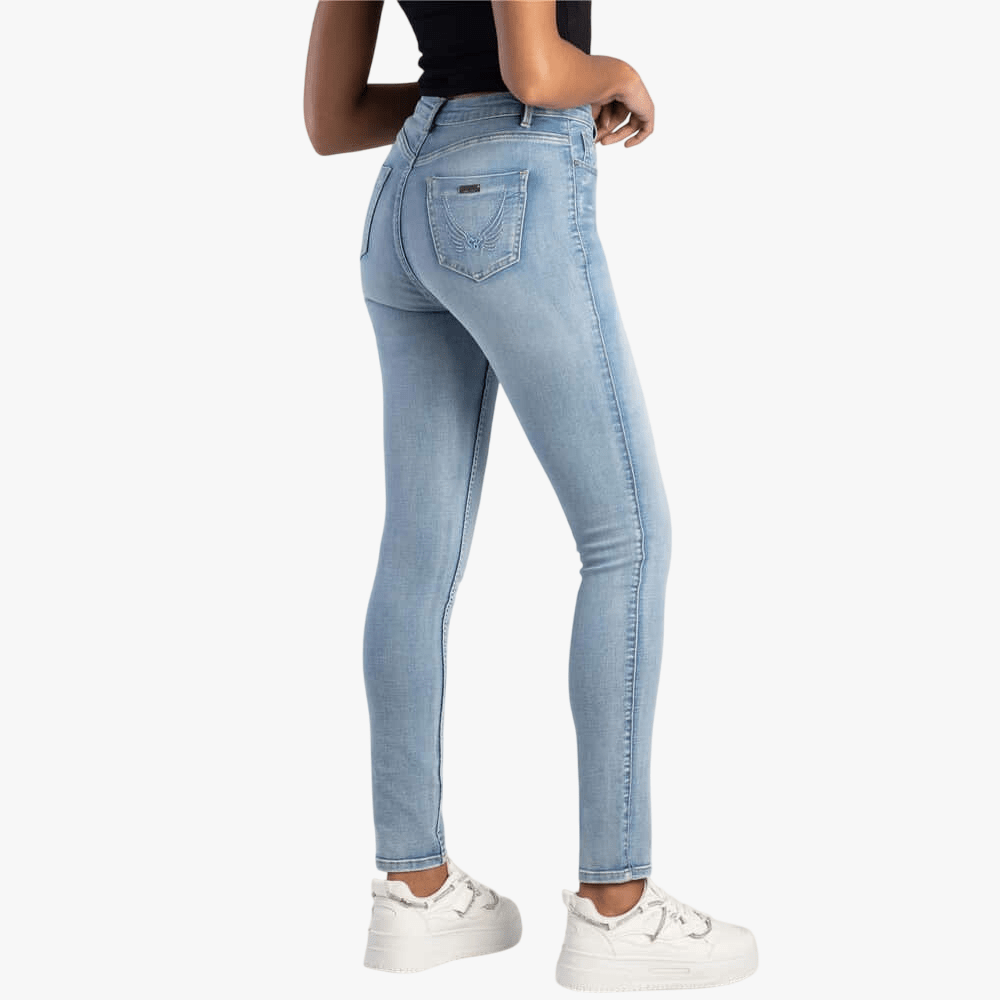 Sissy Boy Womens Mid Waist Skinny Jean Back Pocket Embroid Lt Vintage | Sissy Boy