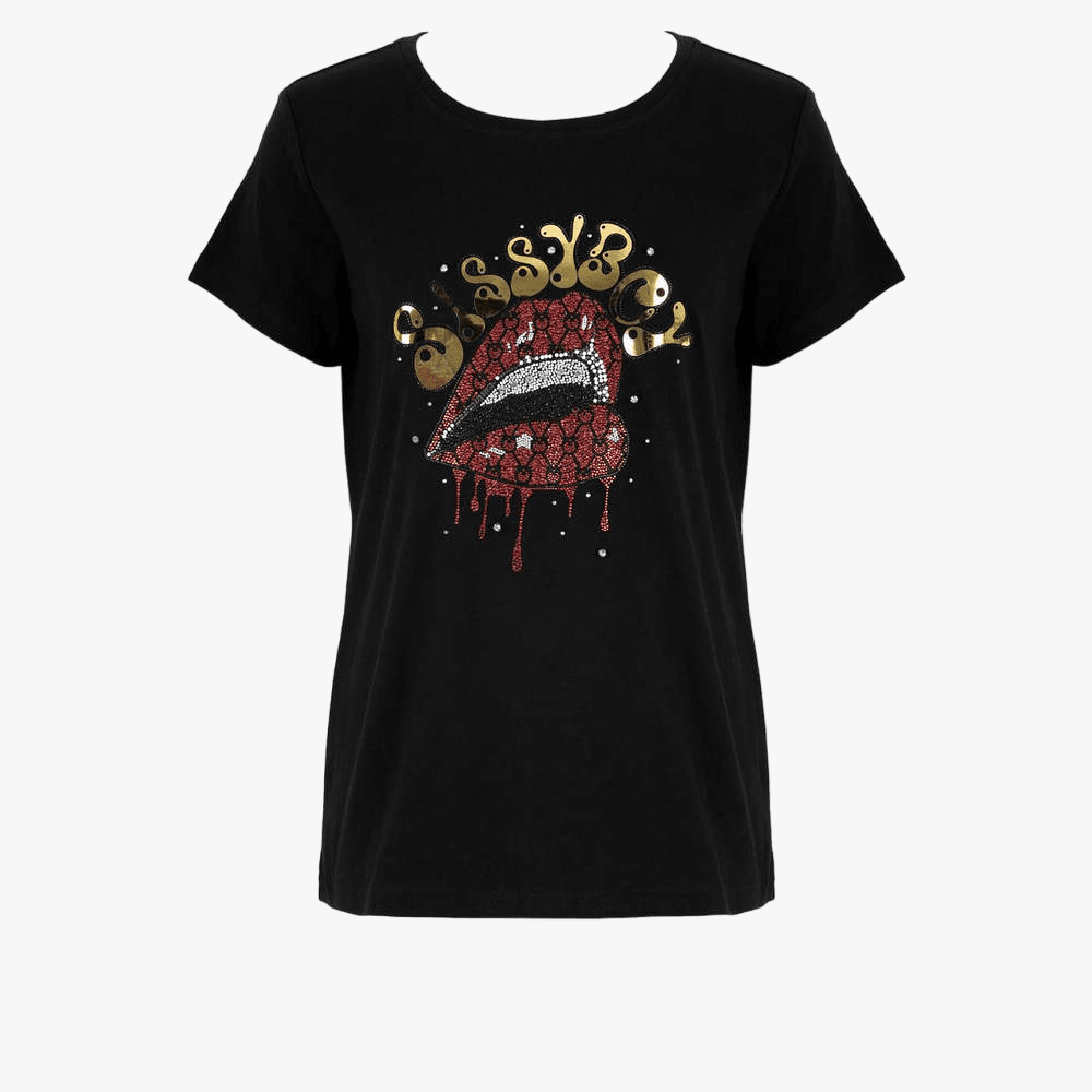 Sissy Boy Regular Fit Short Sleeve Top Multi Tech Logo Black | Sissy Boy