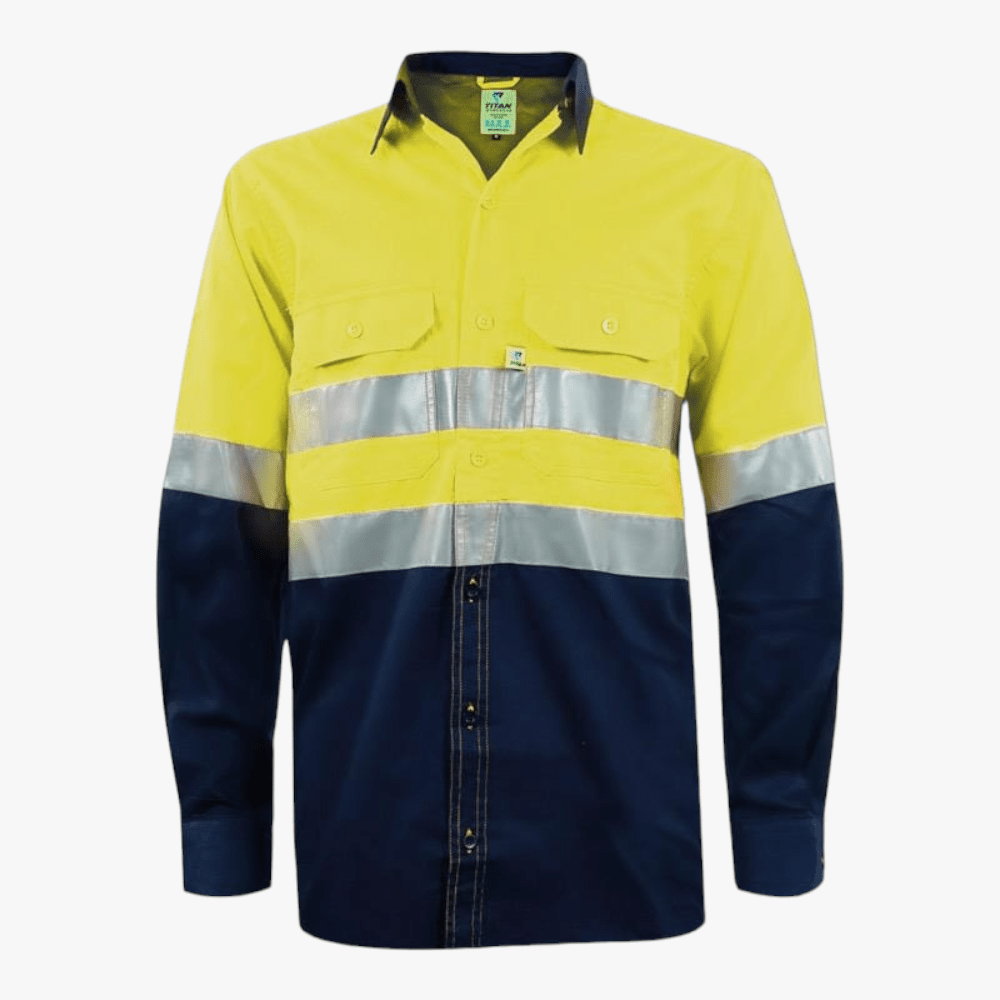 Pioneer Hi Viz Long Sleeve Shirt Yellow | Pioneer