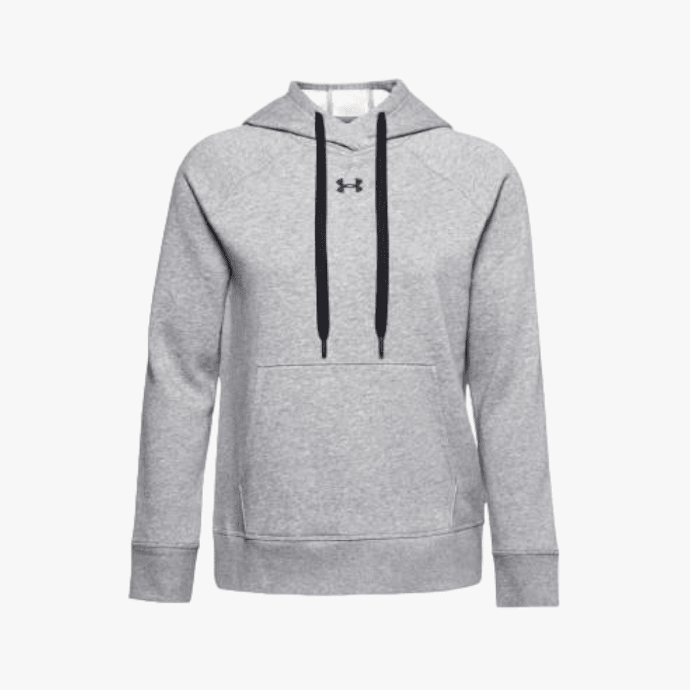 Under Armour Womens Rival Fleece Hoodie 035 Grey Under Armour