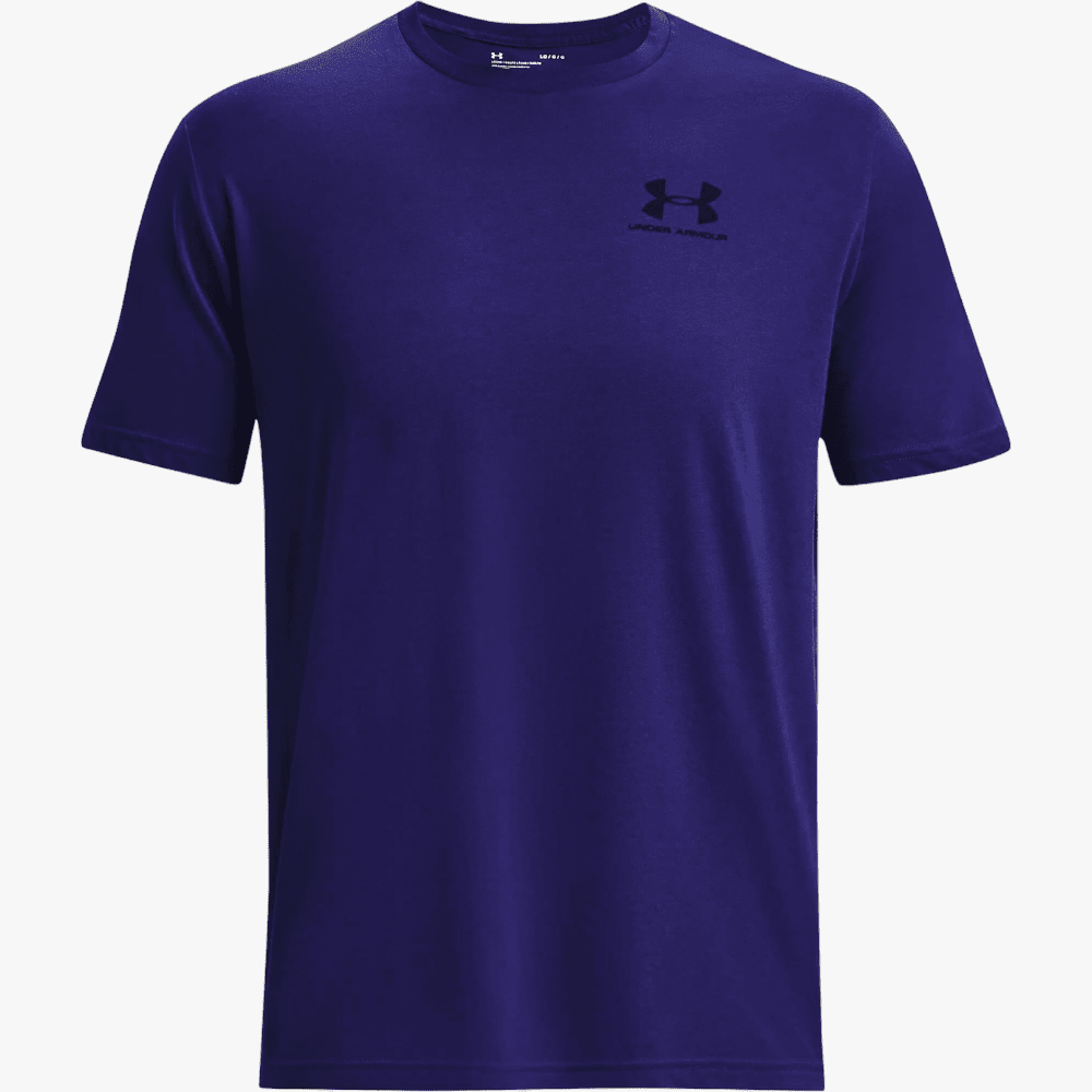 Under Armour Mens Sportstyle Left Chest Short Sleeve Tee 468 Blue Under Armour