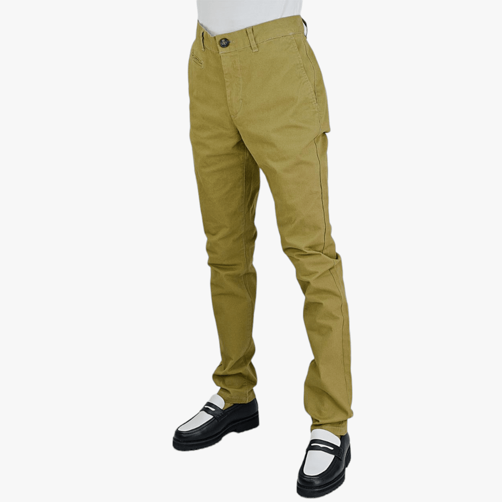 Pierre Cardin Mens Classic Fit Chinos Khaki Pierre Cardin