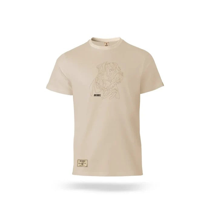 Boerboel Mens Embroid Tee Stone