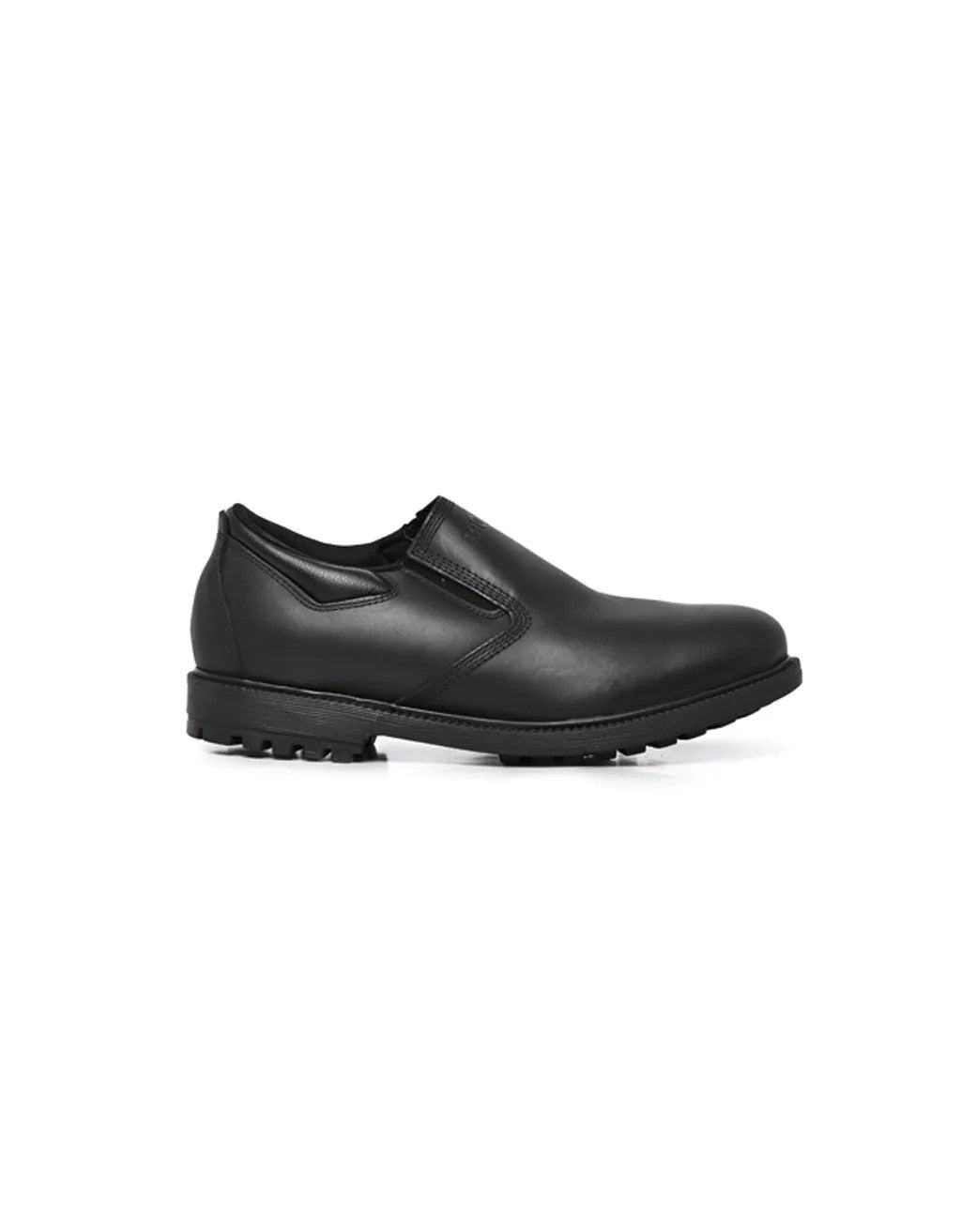Bronx Mens Renegade Leather Street Casual Black Slip On Shoe