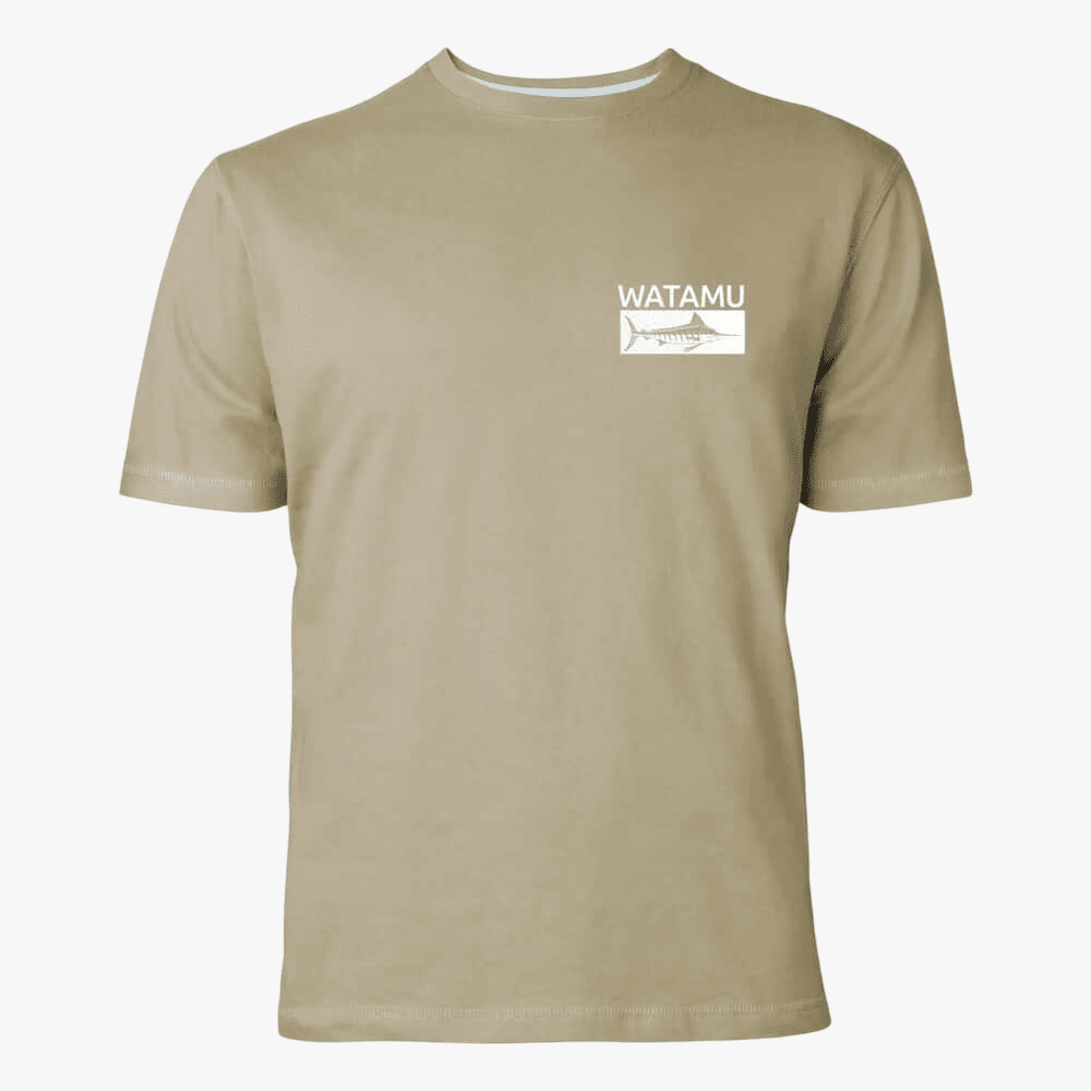 Watamu Mens Hooked Short Sleeve Tee Khaki | Watamu